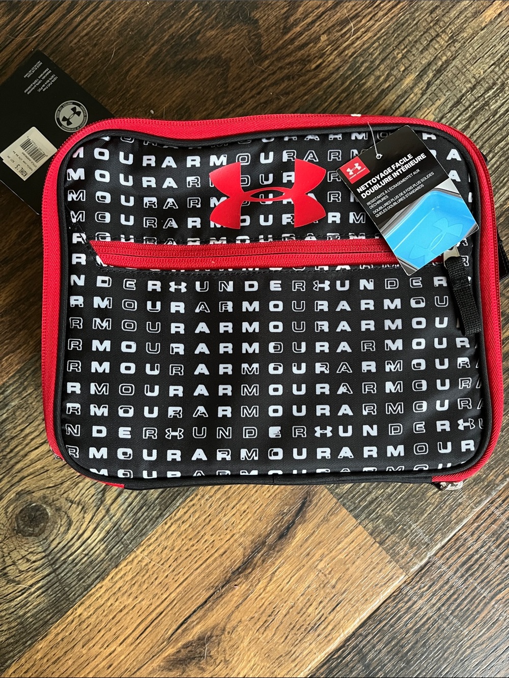 Under Armour Black and Red insulated lunch box
